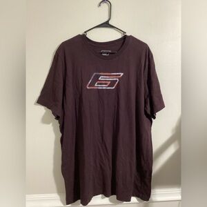 -burgundy vintage racing 6 graphic tee skater tee oversized t-shirt size 2XL